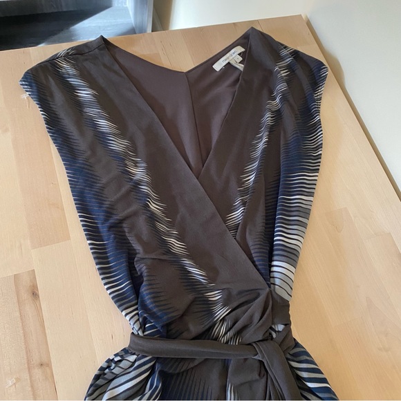 Black and Blue maxandcleo faux wraparound, sleeveless dress - Size Small - Picture 5 of 9